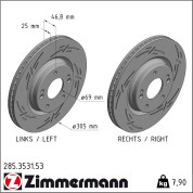 Zimmermann | Bremsscheibe | 285.3531.53