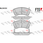 FTE | Bremsbelagsatz, Scheibenbremse | 9010811