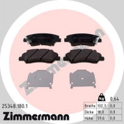 Zimmermann | Bremsbelagsatz, Scheibenbremse | 25348.180.1