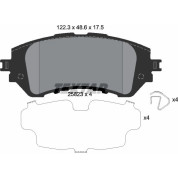 Textar | Bremsbelagsatz, Scheibenbremse | 2582301
