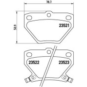 Brembo | Bremsbelagsatz, Scheibenbremse | P 83 052