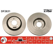 TRW | Bremsscheibe | DF2631