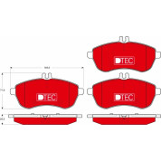 TRW | Bremsbelagsatz, Scheibenbremse | GDB1736DTE