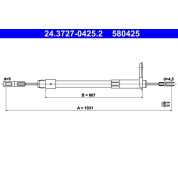 ATE | Seilzug, Feststellbremse | 24.3727-0425.2