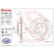 Brembo | Bremsscheibe | 09.8904.21