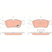 TRW | Bremsbelagsatz, Scheibenbremse | GDB1625