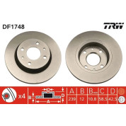 TRW | Bremsscheibe | DF1748