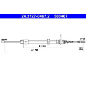 ATE | Seilzug, Feststellbremse | 24.3727-0467.2