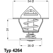 Wahler | Thermostat, Kühlmittel | 4264.84D