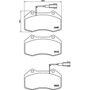 Brembo | Bremsbelagsatz, Scheibenbremse | P 23 162