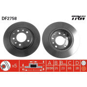 TRW | Bremsscheibe | DF2758