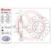 Brembo | Bremsscheibe | 09.B842.21