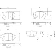 Brembo | Bremsbelagsatz, Scheibenbremse | P 23 190