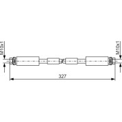 BOSCH | Bremsschlauch | 1 987 476 856