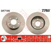 TRW | Bremsscheibe | DF7195