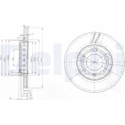 Delphi | Bremsscheibe | BG3695