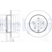 Delphi | Bremsscheibe | BG4115