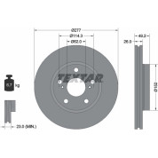 Textar | Bremsscheibe | 92257703