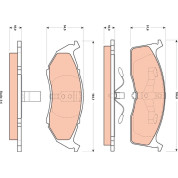 TRW | Bremsbelagsatz, Scheibenbremse | GDB4091