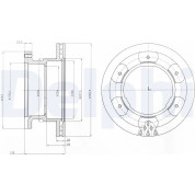 Delphi | Bremsscheibe | BG9069