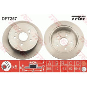 TRW | Bremsscheibe | DF7257