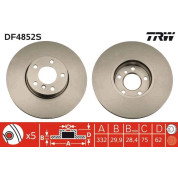 TRW | Bremsscheibe | DF4852S