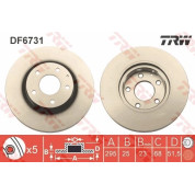 TRW | Bremsscheibe | DF6731