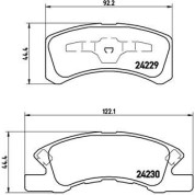 Brembo | Bremsbelagsatz, Scheibenbremse | P 16 011