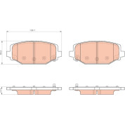 TRW | Bremsbelagsatz, Scheibenbremse | GDB1936