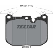 Textar | Bremsbelagsatz, Scheibenbremse | 2502801