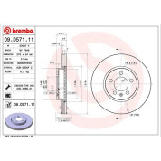 Brembo | Bremsscheibe | 09.D571.11