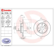 Brembo | Bremsscheibe | 08.7378.10