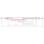 Metzger | Seilzug, Feststellbremse | 10.4738