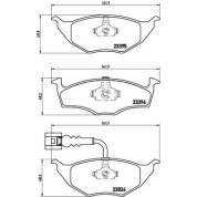 Brembo | Bremsbelagsatz, Scheibenbremse | P 85 063