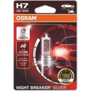 Osram | Glühlampe, Fernscheinwerfer | NIGHT BREAKER® SILVER H7 Einzelblister | 64210NBS-01B