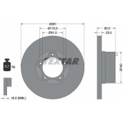 Textar | Bremsscheibe | 92031500