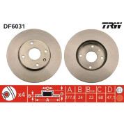 TRW | Bremsscheibe | DF6031