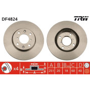 TRW | Bremsscheibe | DF4824