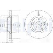 Delphi | Bremsscheibe | BG4113