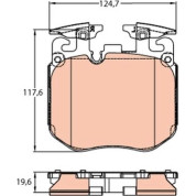 TRW | Bremsbelagsatz, Scheibenbremse | GDB2147