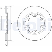 Delphi | Bremsscheibe | BG4680C