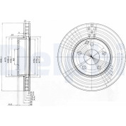 Delphi | Bremsscheibe | BG3755C