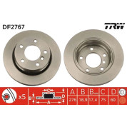 TRW | Bremsscheibe | DF2767