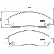 Brembo | Bremsbelagsatz, Scheibenbremse | P 34 005