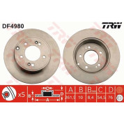 TRW | Bremsscheibe | DF4980