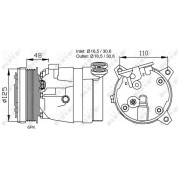 NRF | Kompressor, Klimaanlage | 32022