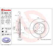 Brembo | Bremsscheibe | 09.B843.11