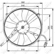 NRF | Lüfter, Motorkühlung | 47046