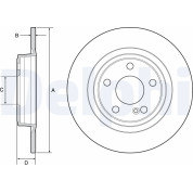 Delphi | Bremsscheibe | BG4558C