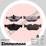 Zimmermann | Bremsbelagsatz, Scheibenbremse | 23926.970.1